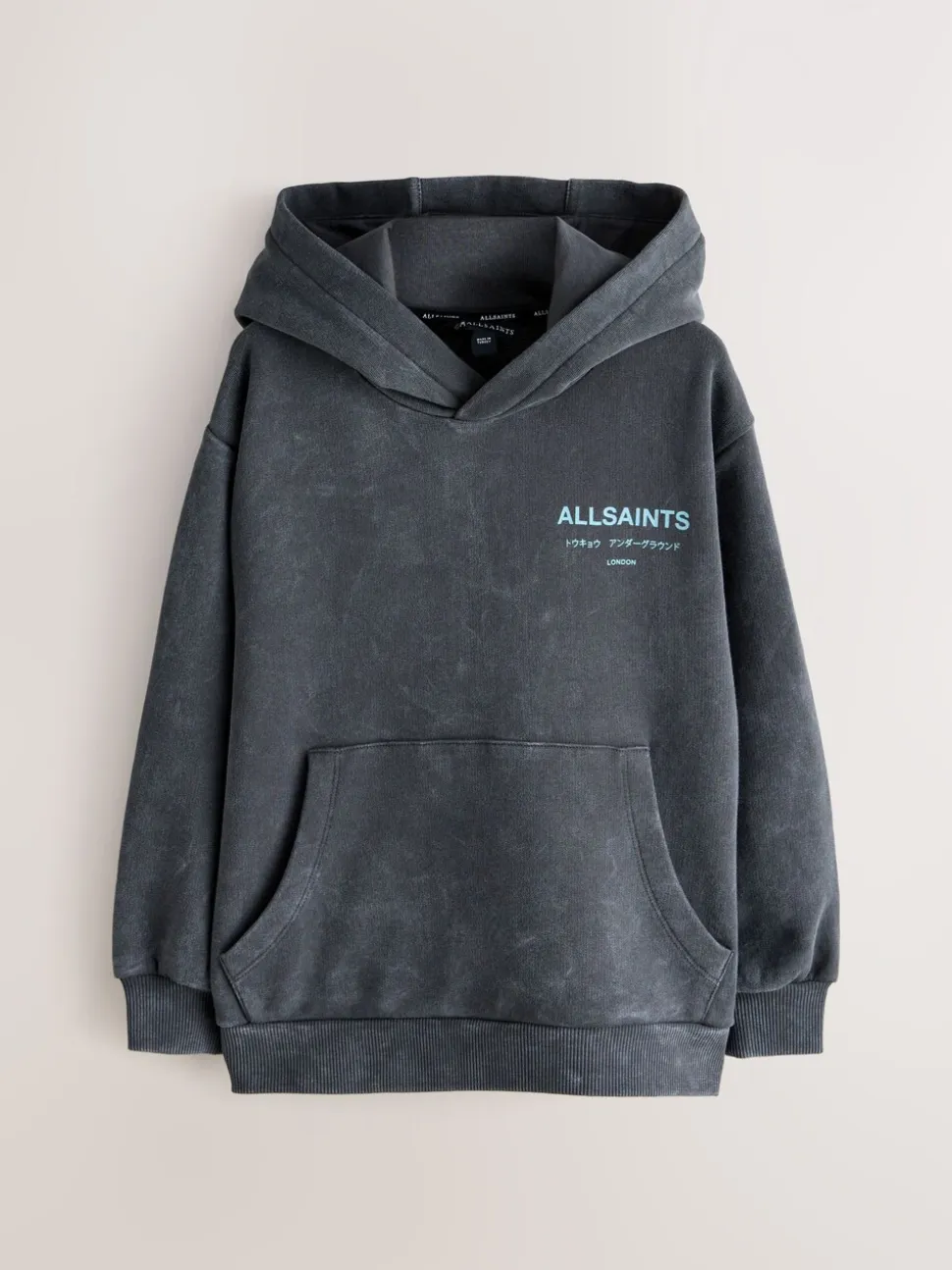 Gris délavé - SmallSaints Oversized Underground Pullover Sweat-shirt à capuche