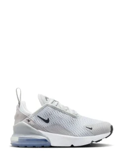 Gris et argenté - Nike Junior Air Max 270 Trainers