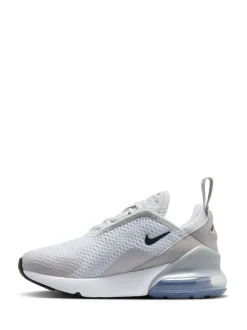 Gris et argenté - Nike Junior Air Max 270 Trainers