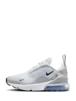 Gris et argenté - Nike Junior Air Max 270 Trainers