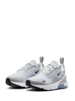 Gris et argenté - Nike Junior Air Max 270 Trainers
