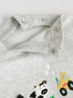 Gris Farm Character - Ensemble Sweat-shirt et Leggings bébé (0mois-3ans)