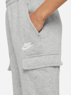 Gris foncé chiné - Pantalon de jogging cargo en polaire Nike Club