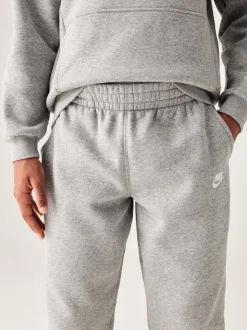 Gris foncé chiné - Pantalon de jogging Nike Club en polaire