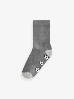 Gris Football - Paquet de chaussettes rembourrées en coton riche 7