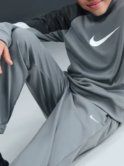 Gris fumé - Survêtement Nike Dri-FIT Col rond