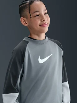 Gris fumé - Survêtement Nike Dri-FIT Col rond