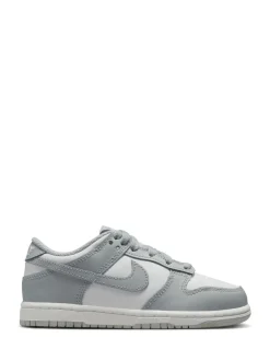 Gris fumé/blanc - Nike Junior Dunk Low Trainers