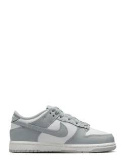 Gris fumé/blanc - Nike Junior Dunk Low Trainers