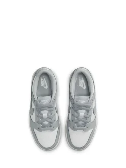 Gris fumé/blanc - Nike Junior Dunk Low Trainers