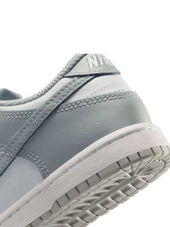 Gris fumé/blanc - Nike Junior Dunk Low Trainers
