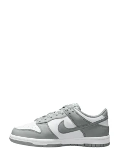 Gris fumé/blanc - Nike Youth Dunk Low Trainers