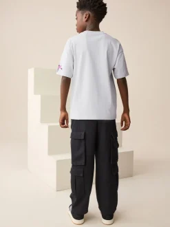 Gris Graffiti - T-shirt graphique Manches courtes Relaxed Fit (3-16yrs)