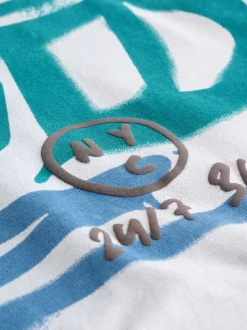 Gris Graffiti - T-shirt graphique Manches courtes Relaxed Fit (3-16yrs)