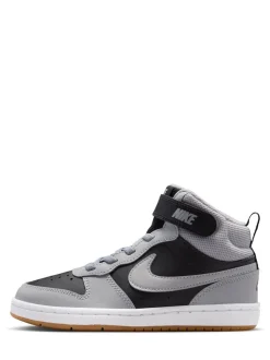 Gris marron - Nike Junior Court Borough Mid Trainers