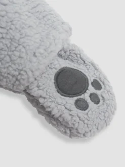 Gris motif koala - JoJo Maman Bébé Pramsuit douillet en borg Character