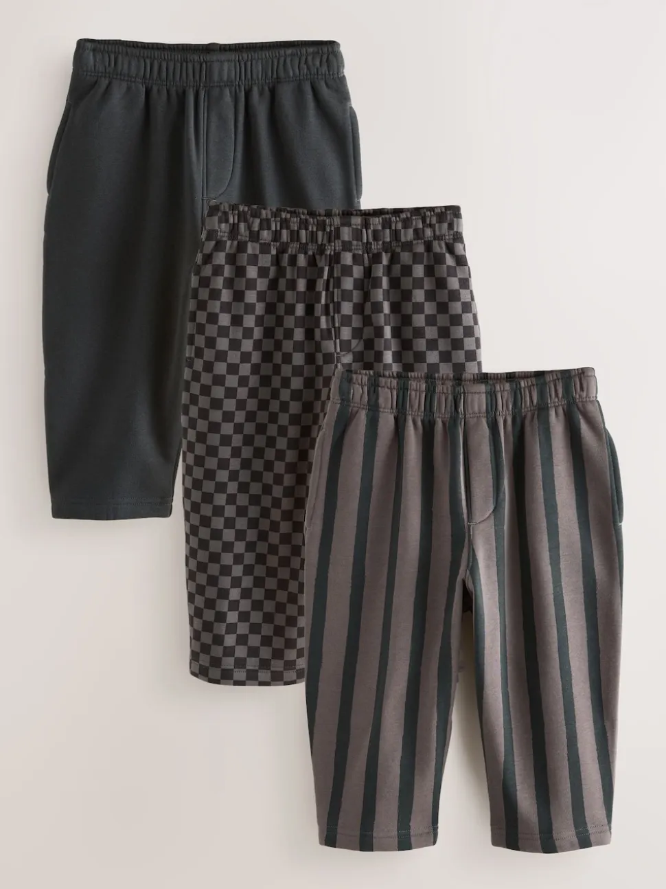 Gris Noir/anthracite - Joggings Jambe large en jersey (3mois à7ans)