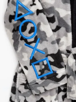 Gris Playstation™ - Peignoir Vanilla Underground unisexe en polaire pour enfant