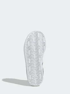 Gris/Blanc - adidas Vl Cour 3.0 Baskets Dentelle enfant