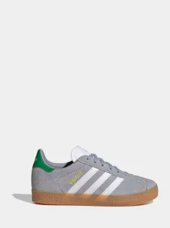 Gris/Blanc - Baskets Adidas Original Gazelle enfant