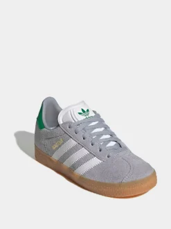 Gris/Blanc - Baskets Adidas Original Gazelle enfant