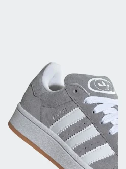 Gris/Blanc - Baskets Adidas Original Campus 00s Lace Junior
