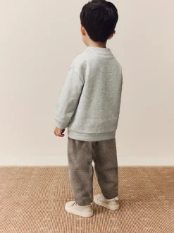 Gris/Blanc - Ensemble T-shirt et Pantalons Cardigan 3 pièces (3mois-7ans)