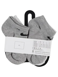 Gris/Blanc - Lot de 6 paires de chaussettes de sport Nike Little Kids