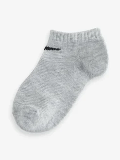 Gris/Blanc - Lot de 6 paires de chaussettes de sport Nike Little Kids