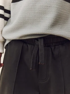 Gris/blanc zippé - Ensemble polo et jogging à manches longues (3mois-7ans)