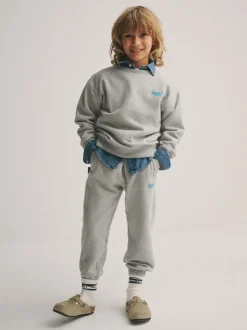 Gris/Bleu - Ensemble Superdry sweat et short