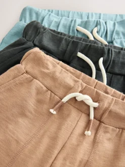 Gris/Bleu/Fauve Marron anthracite - Short léger en jersey 3 Pack (3mois-7ans)