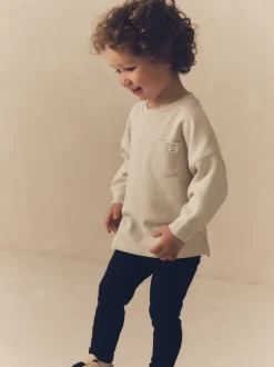 Gris/jaune ocre - Lot de 2 ensembles t-shirt et legging à manches longues (3mois-7ans)