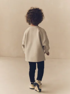 Gris/jaune ocre - Lot de 2 ensembles t-shirt et legging à manches longues (3mois-7ans)