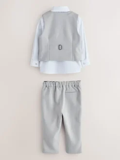 Gris/Marine - Baker by Ted Baker Ensemble Gilet Chemises et Pantalons