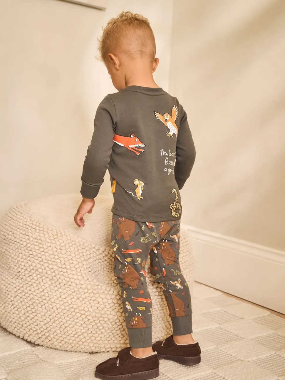Gris/marron anthracite Gruffalo - Pyjamas Se blottir à licence unique (9mois-9ans)