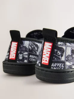 Gris/Noir - Chaussons Marvel Cupsole