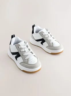 Gris/Noir - Entraîneurs en dentelle élastique