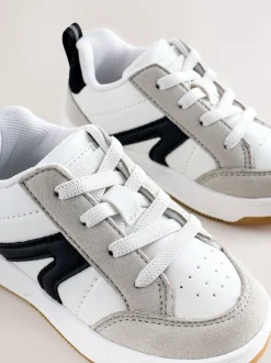 Gris/Noir - Entraîneurs en dentelle élastique