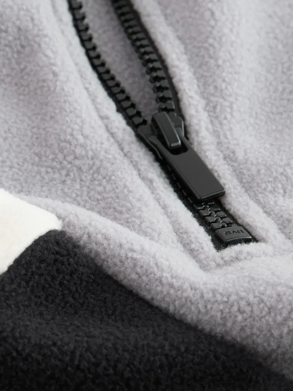 Gris/Noir - Polaire à col cheminée (3-16ans)