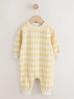 Harlequin jaune - Barboteuse en molleton bébé (0mois à3ans)