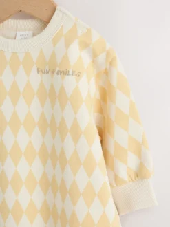 Harlequin jaune - Barboteuse en molleton bébé (0mois à3ans)