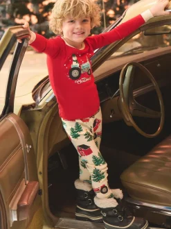 Hatley pyjama naturel de la ferme de Noël