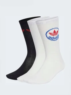 Hors blanc - adidas originals Paquet de chaussettes de doublure Trefoil 3