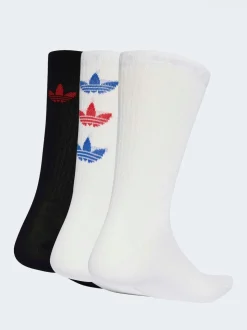 Hors blanc - adidas originals Paquet de chaussettes de doublure Trefoil 3