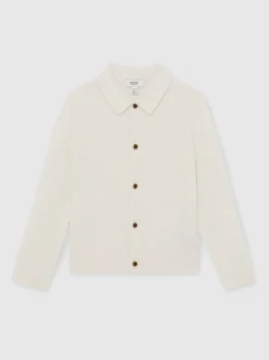 Hors blanc - Cardigan Reiss Gideon en laine boutonné et pointure en V
