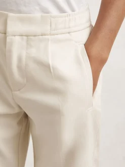 Hors blanc - Pantalon fuselé plissé décontracté Reiss Brighton