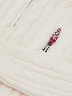 Hors blanc - Pull Reiss Nollaig à col zippé casse-noisettes en laine mélangée