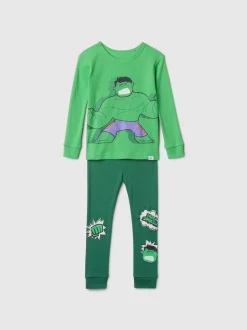 Hulk vert - Gap pyjama long en coton (12mois-5ans)