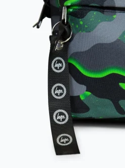 Hype. Sac à dos camouflage glow garçon vert emblématique